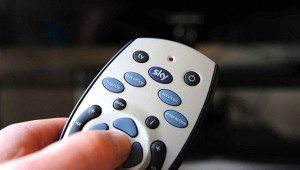 Sky television remote control UK. Image shot 2013. Exact date unknown.