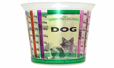 puppy measuring cup