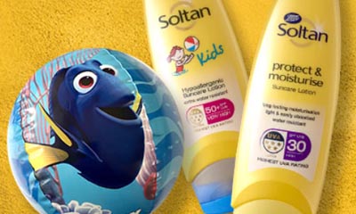 Free Beach Ball when you Buy Soltan Sun Creams