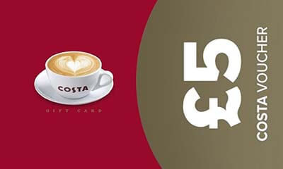 Free £5 Costa Coffee Voucher