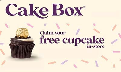 Free Cake Box Cupcake