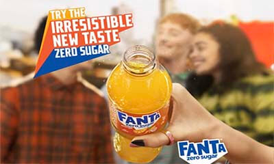 Free 500ml Bottle of Fanta Orange Zero Sugar