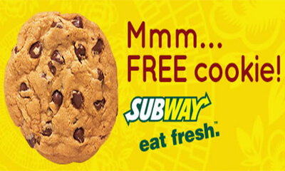 Free Subway Cookie