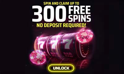 Up to 300 Free Spins – No Deposit