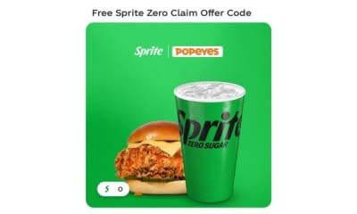 Free Sprite with a Popeye’s Meal