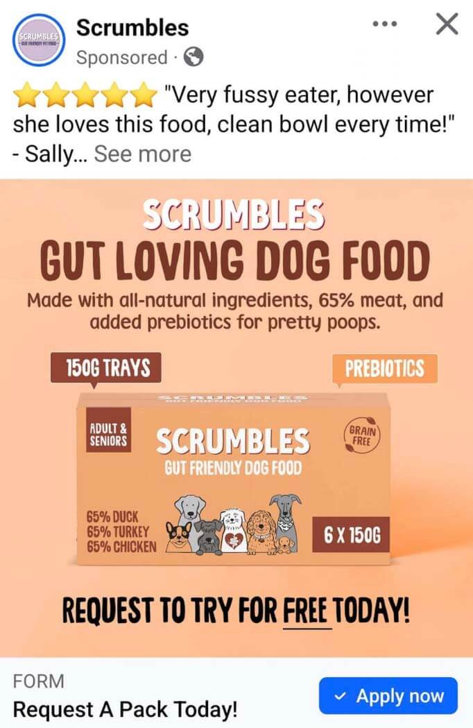 Scrumbles Scrumbles Dog Food Sample