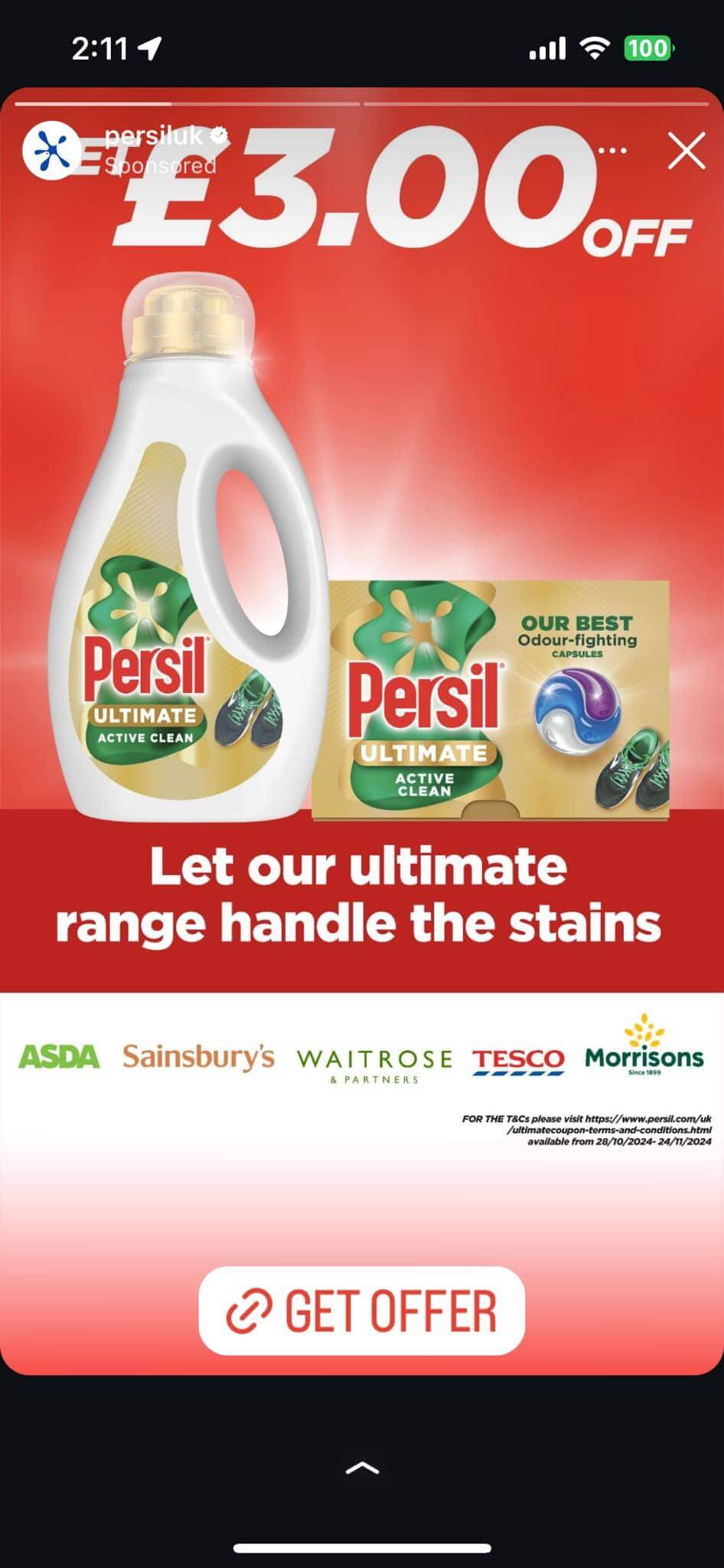 Free-3-Persil-Vouchers Free £3 Persil Vouchers