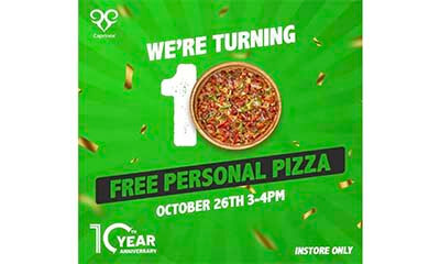 Free Caprinos Pizza – Today Only!