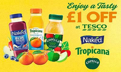 Free £1 Off Coupon on Juices at Tesco