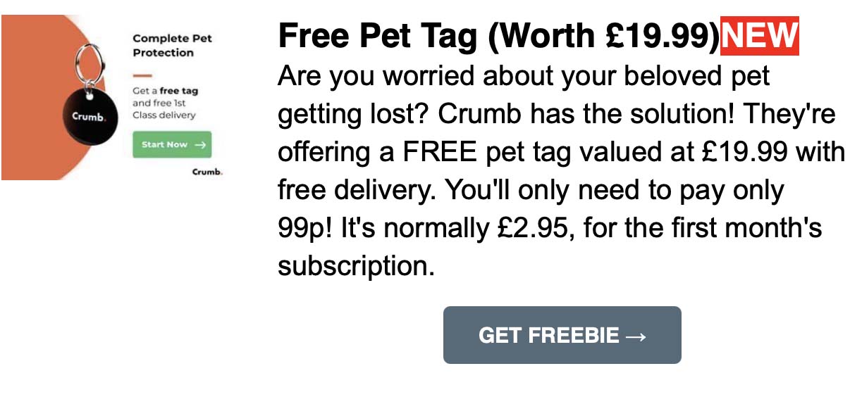 Free Dog Food Bag (Worth £24)