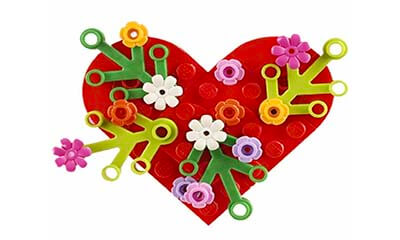 Free Lego Valentine’s Flower Toy