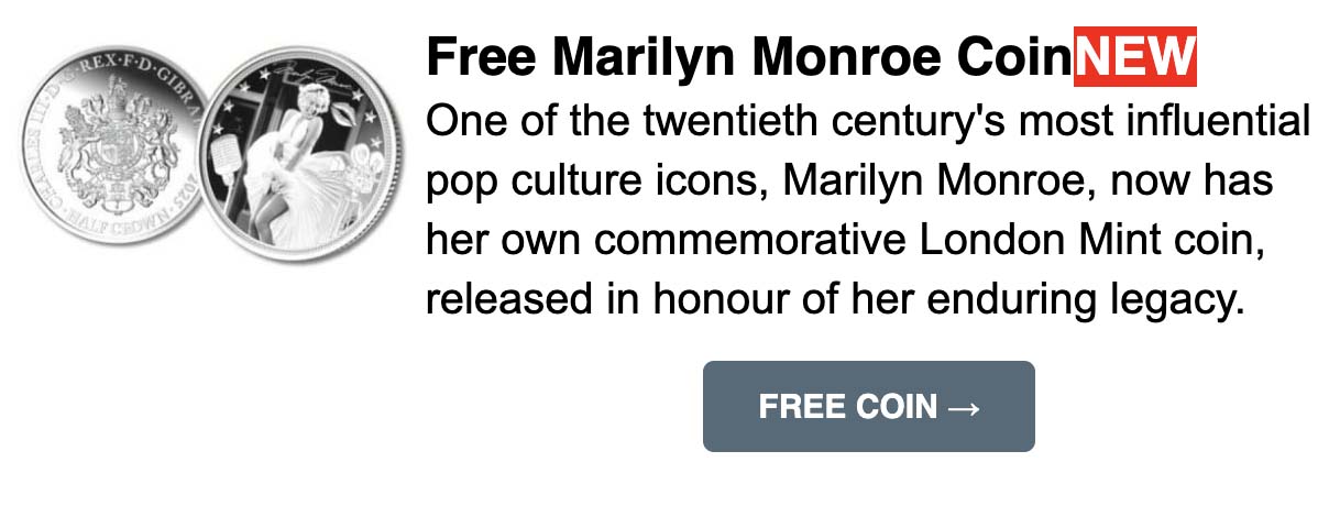 Free Marilyn Monroe Coin